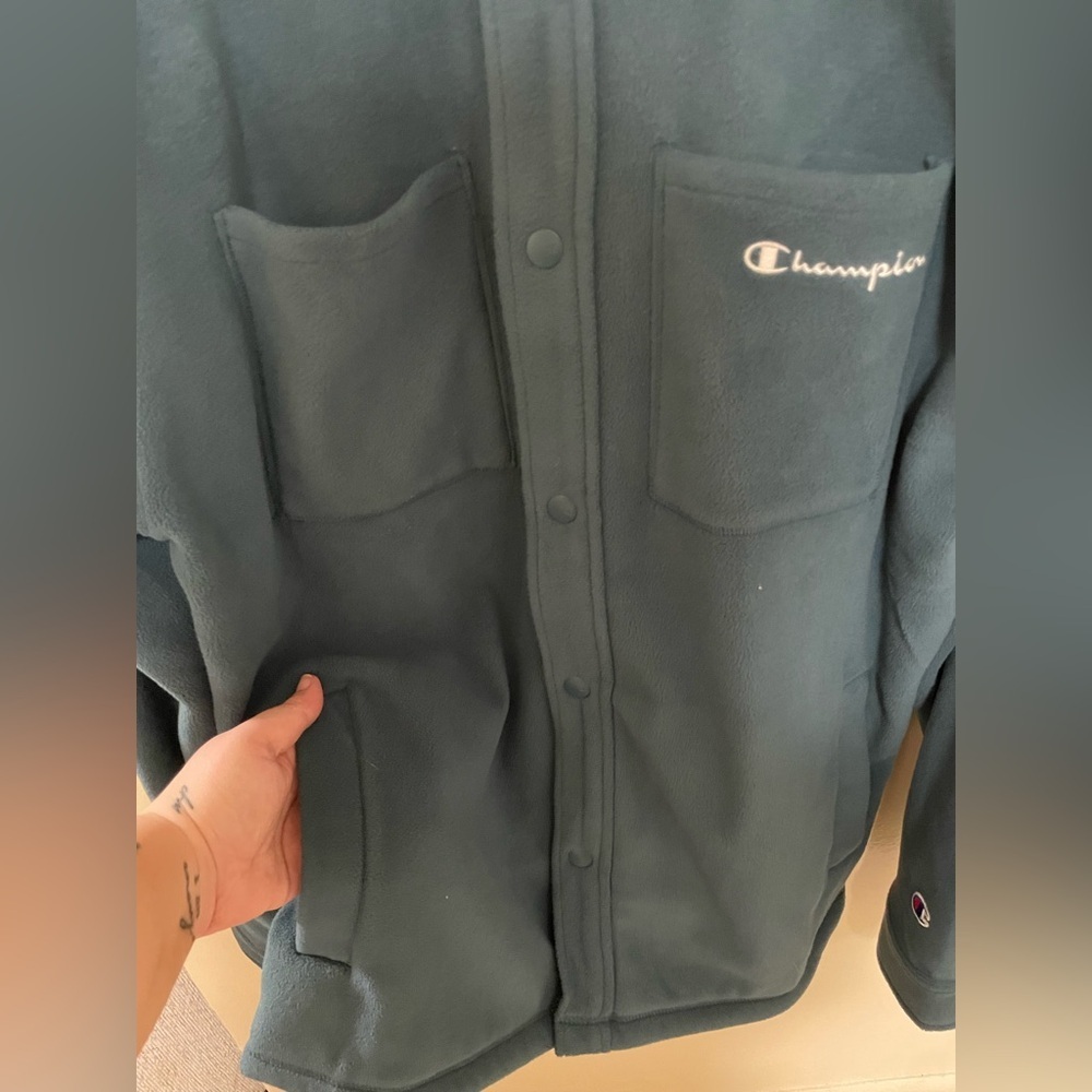 ✨Men’s Champion Explorer Fleece Shirt Jacket Size L - Picture 7 of 12